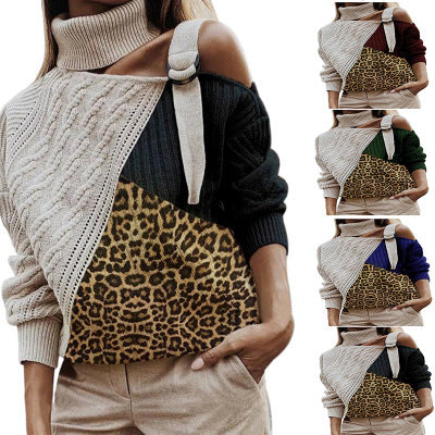 Winter leopard stitching
