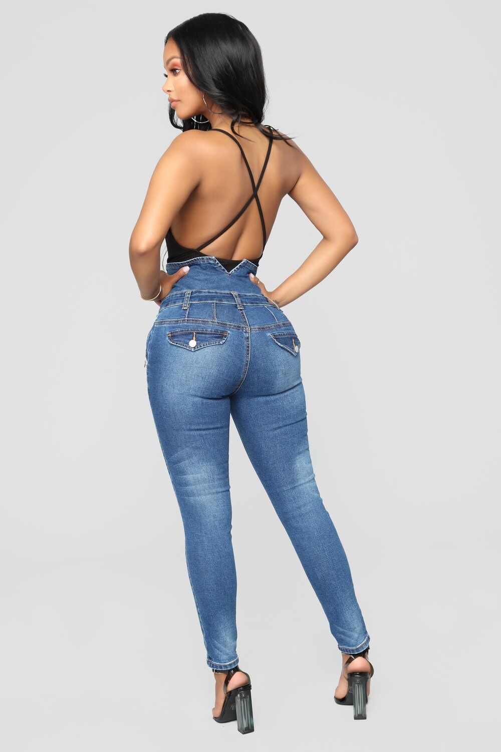 Ripped High Waist skinny Stretch Jeans
