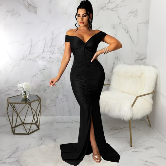 V-neck Tight Dress