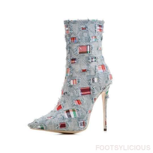 Denim Fashion boots