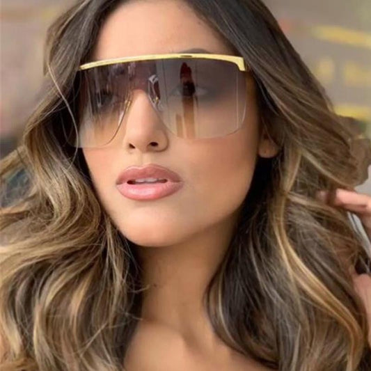 Simple Temperament Sunglasses Plastic Frame