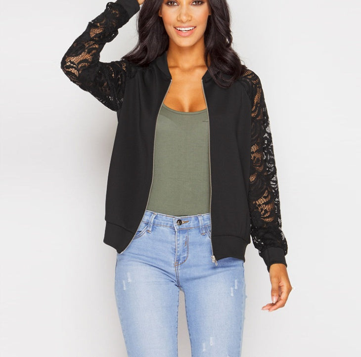 Lace Sleeve Outwear