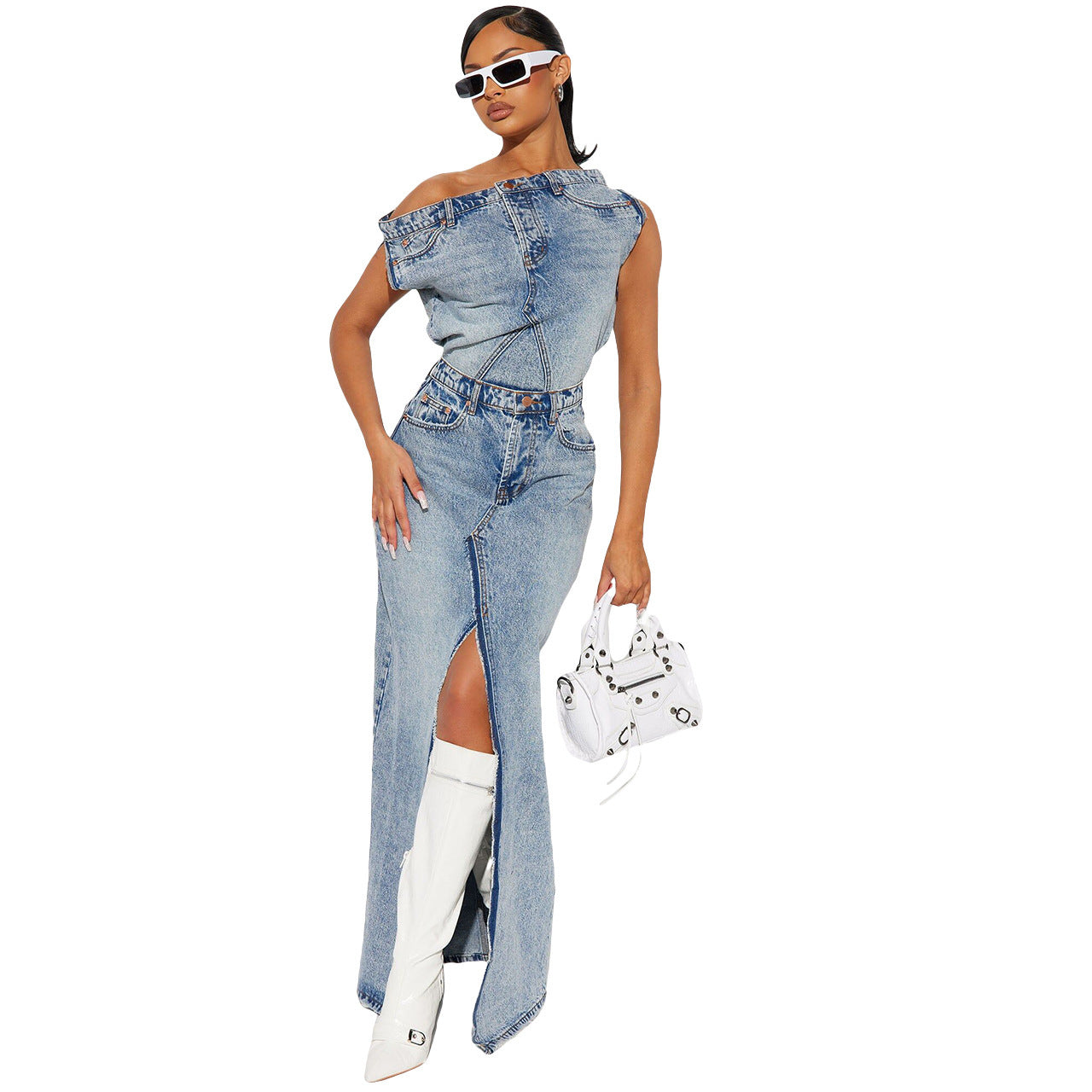 Denim Casual Set