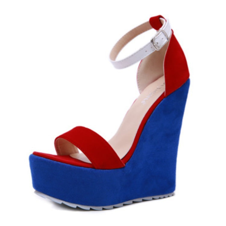 Super high heel colorblock