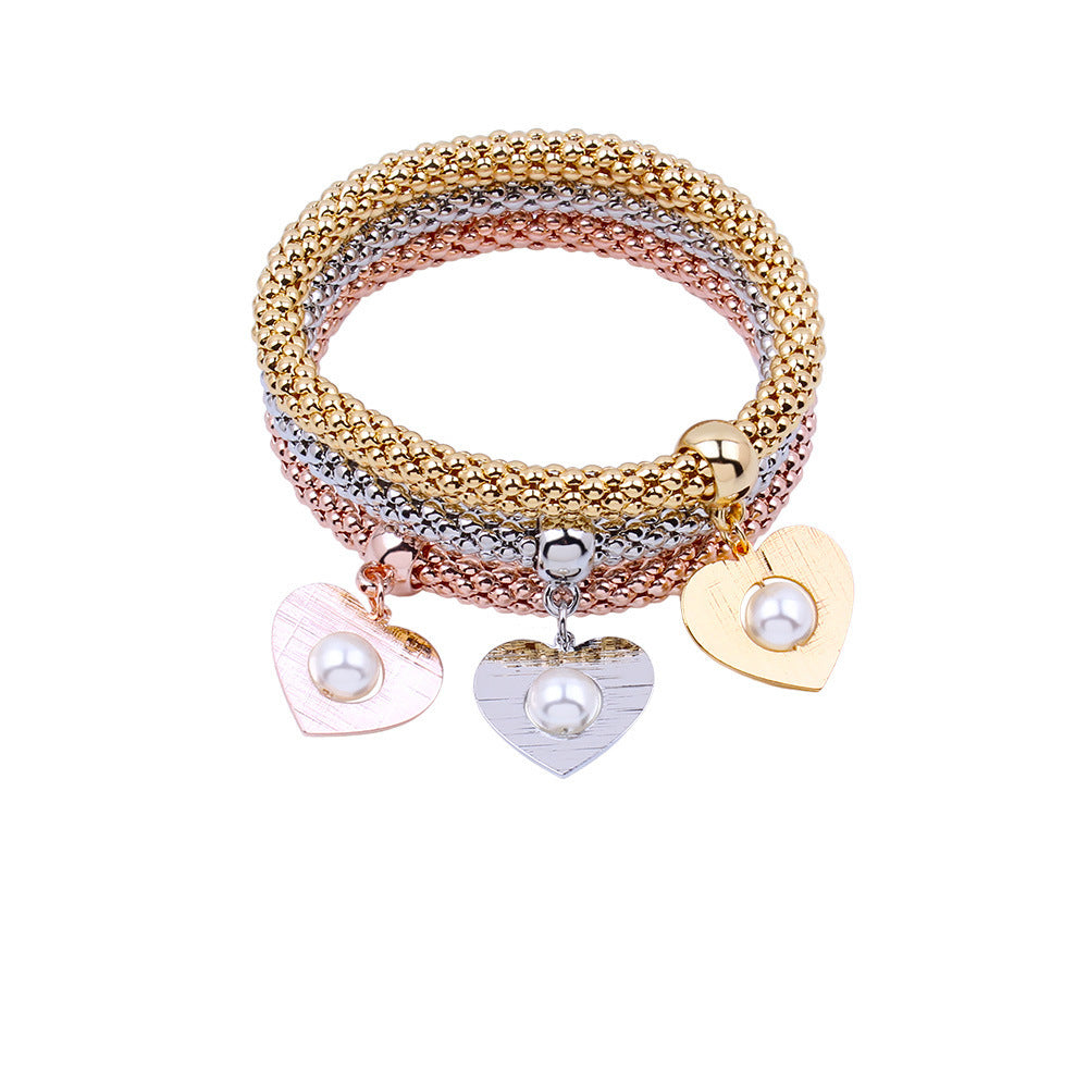 Heart Pendant Bracelet