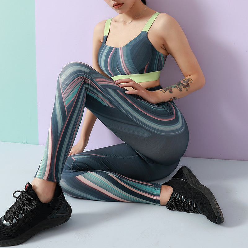 Slim Yoga Wear Two-piece Suit