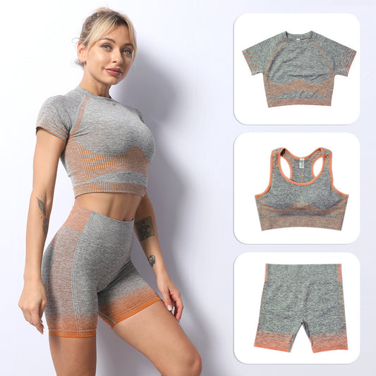 Short-Sleeved Shorts Yoga Wear