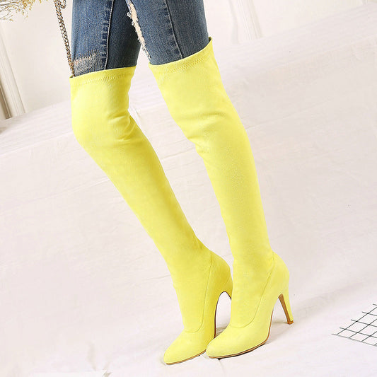 Candy Color Stiletto Boots
