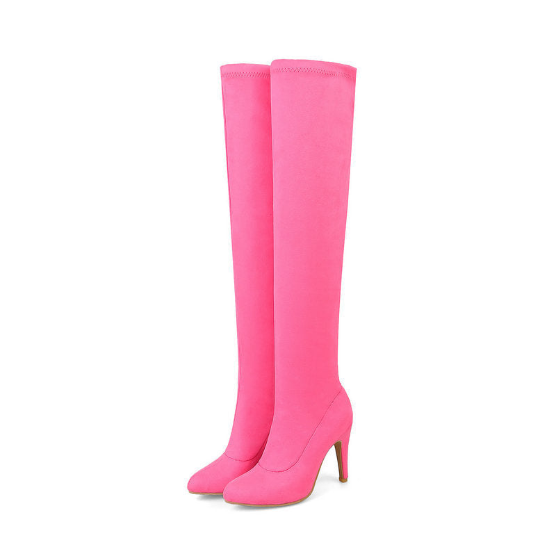 Candy Color Stiletto Boots