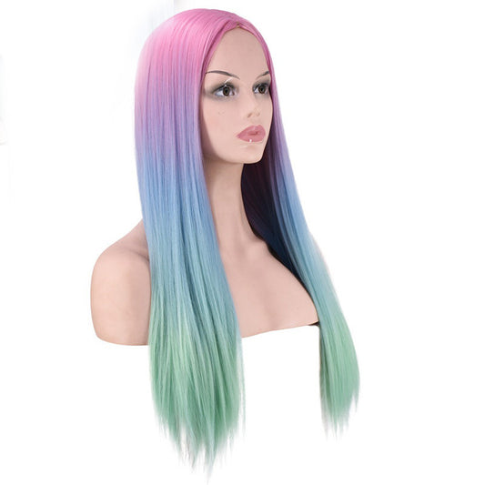 Mid-Section Dyed Wig