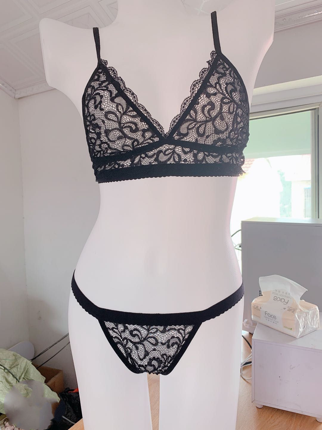 Temptation Lace Three-Point Bra Lingerie