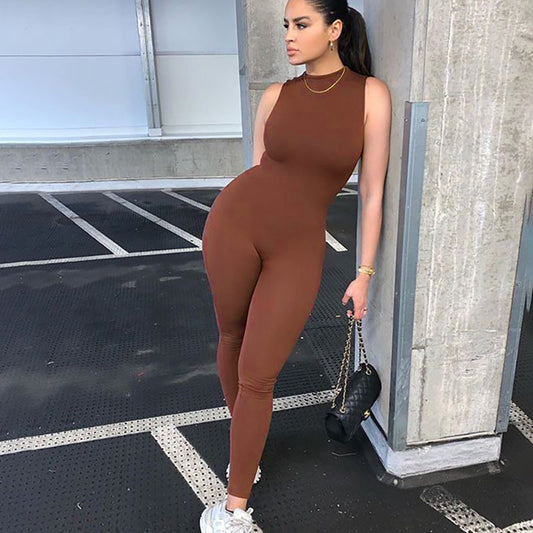 Skinny Sleeveless Jumpsuit