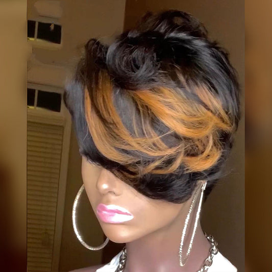 Short Curled Wig