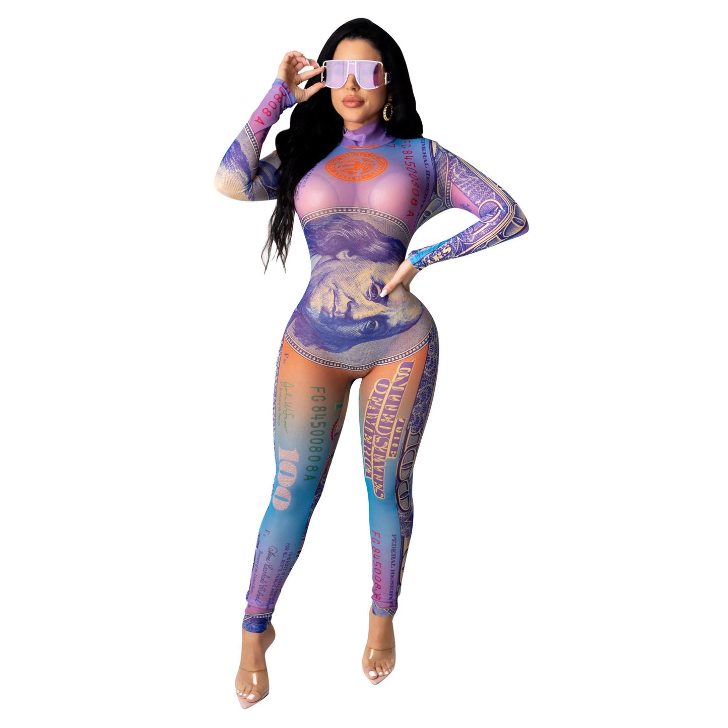 Dollar Long Sleeve Jumpsuit