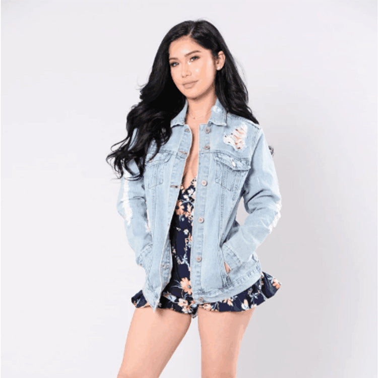 Fashion Plus Size Denim Jacket