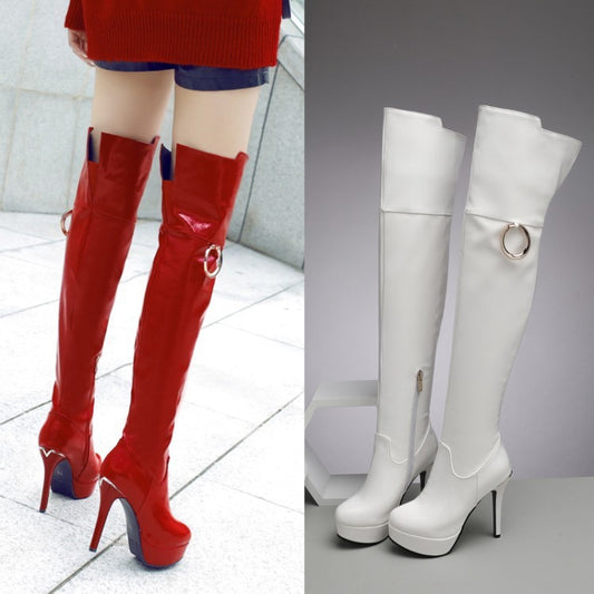 Platform Stilettos  Over-the-knee Boots