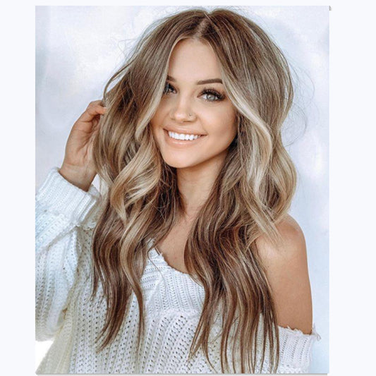 Golden Coffee Colored Wig