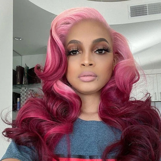 Long Curly Colored Wig