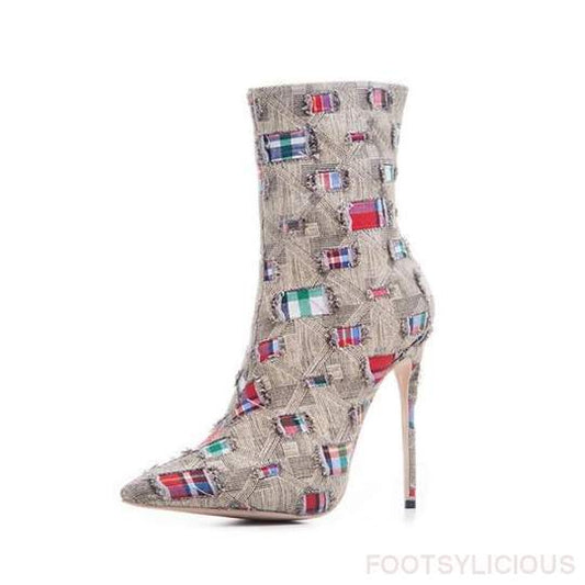 Denim Fashion boots