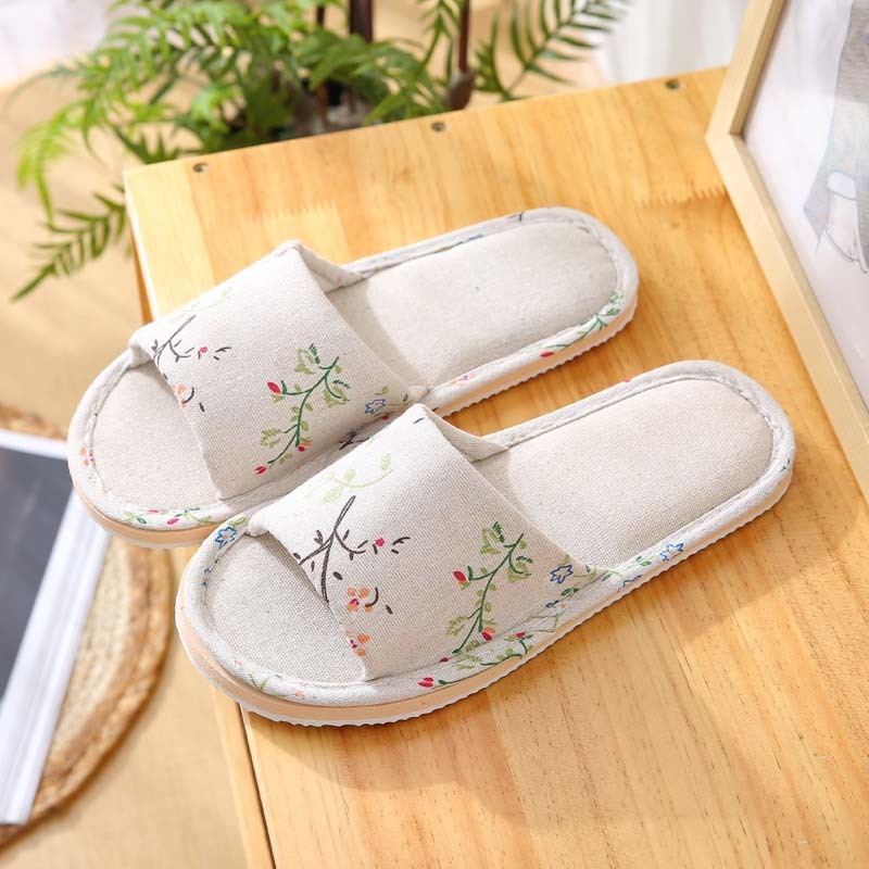 Linen Indoor Slippers