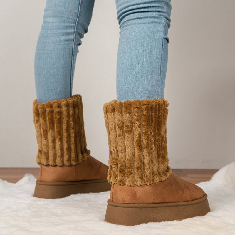 Snow Boots Warm Thickened Furry Cotton Boots