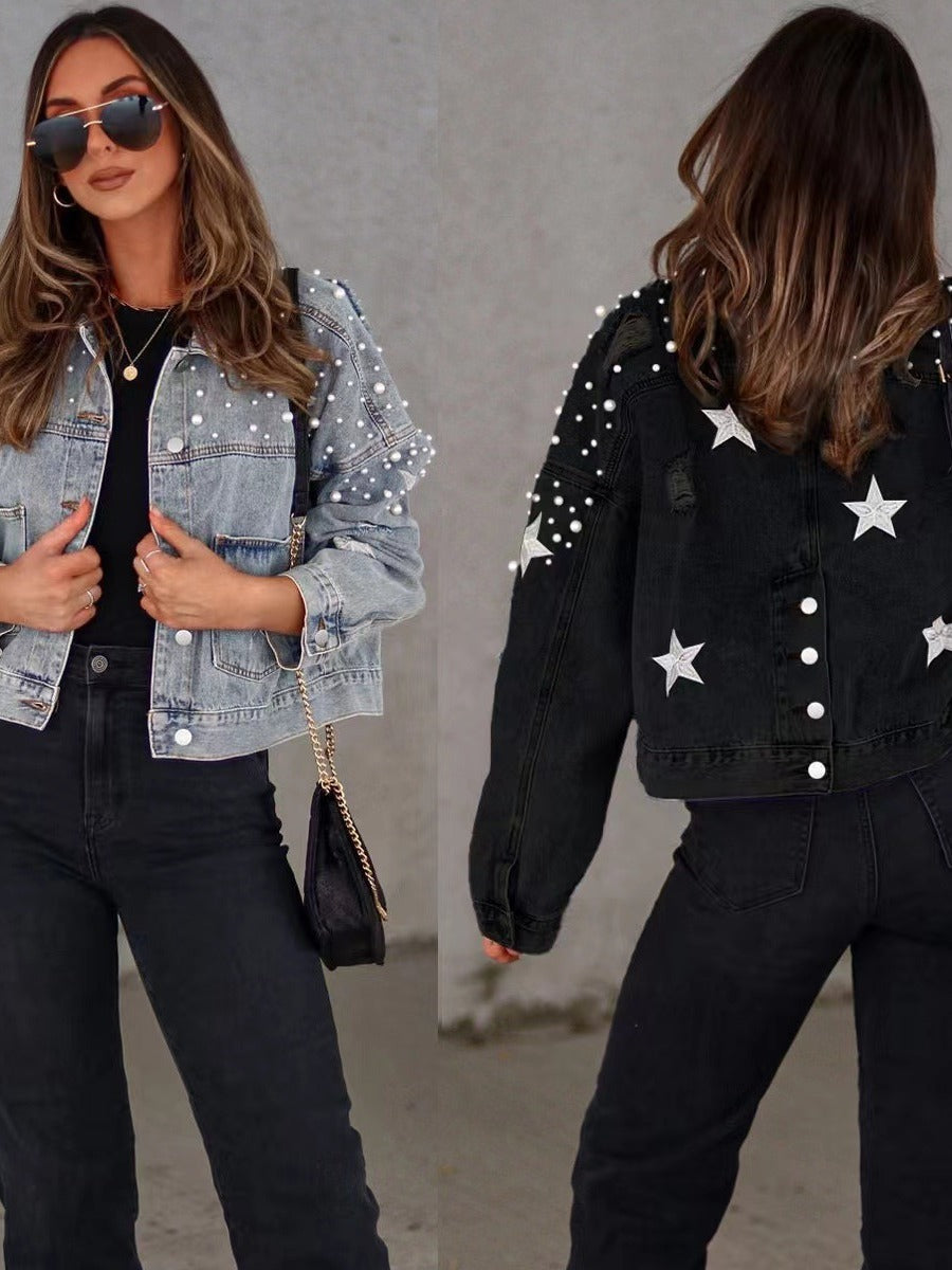 Bead Denim Jacket