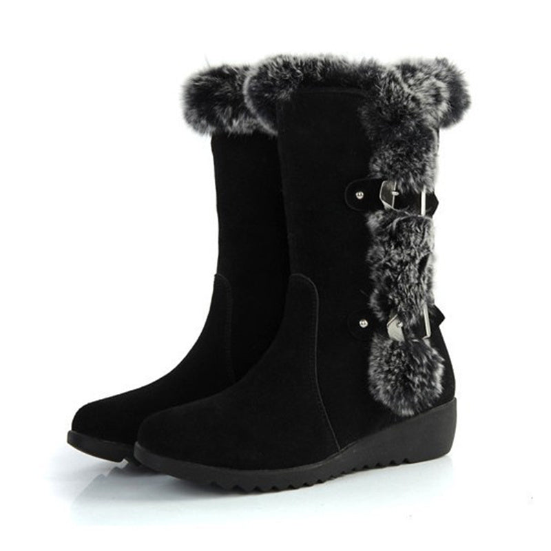 Warm Fur Mid-Calf Boots