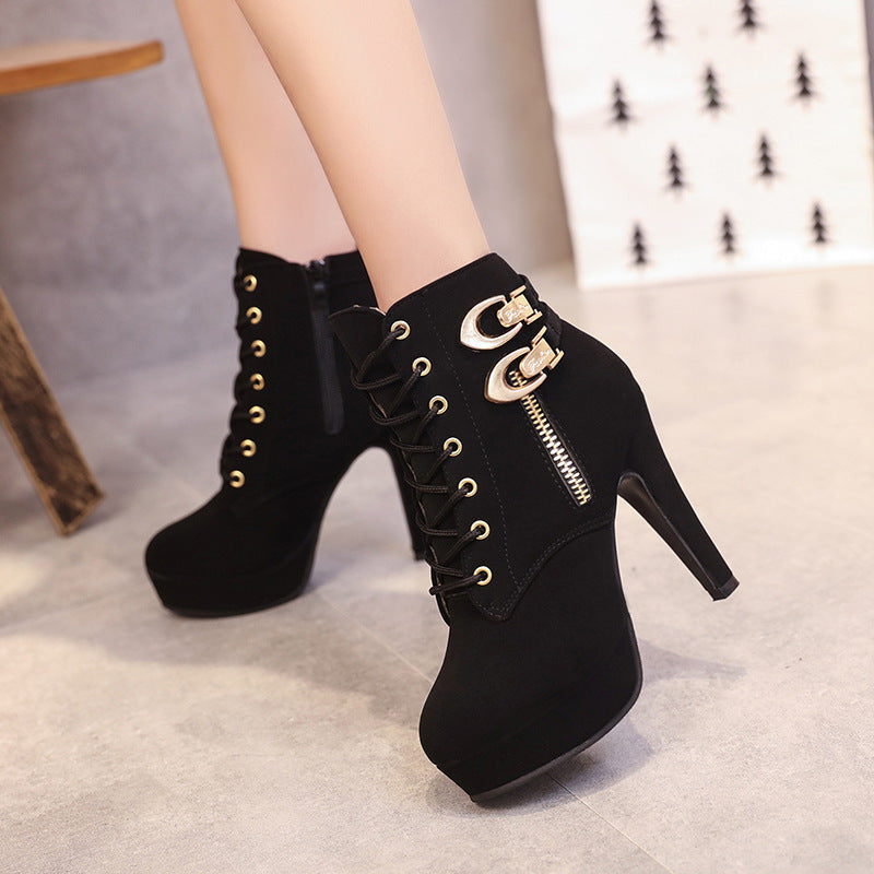 zipper ankle boots