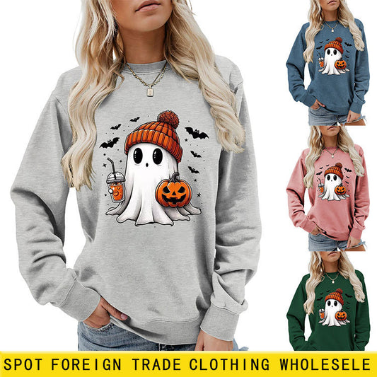 Pumpkin Bat Crew Neck Sweatshirt