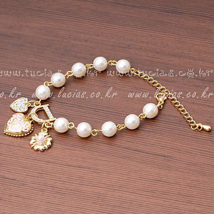 Heart Flower Bracelet