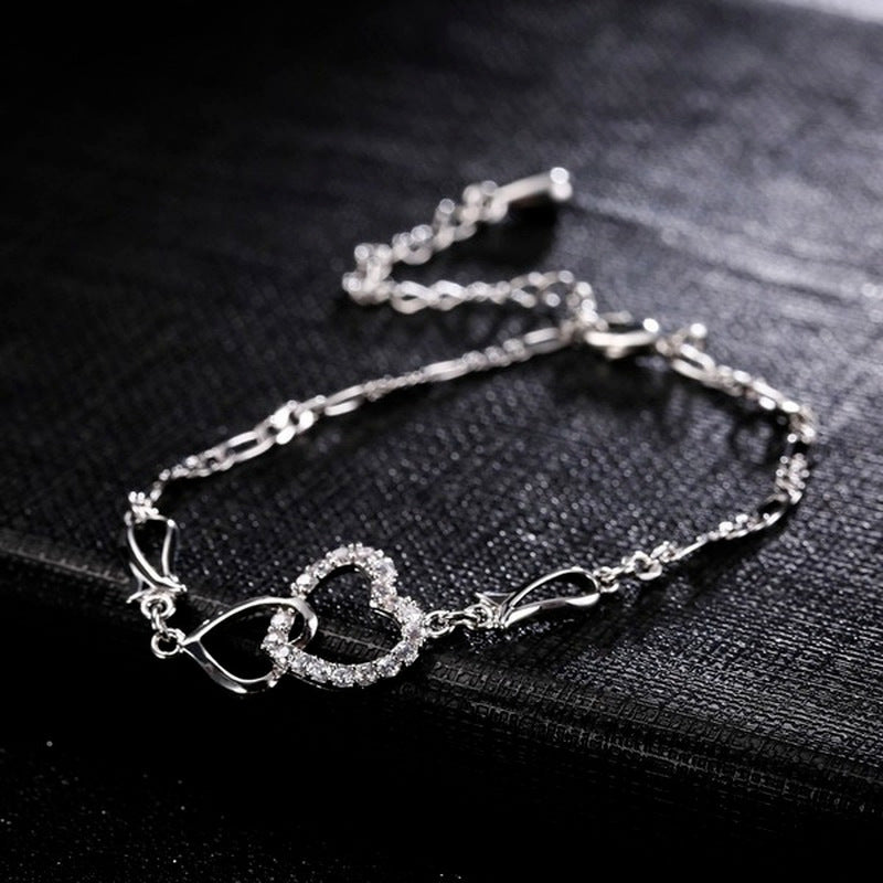 Double Heart Bracelet