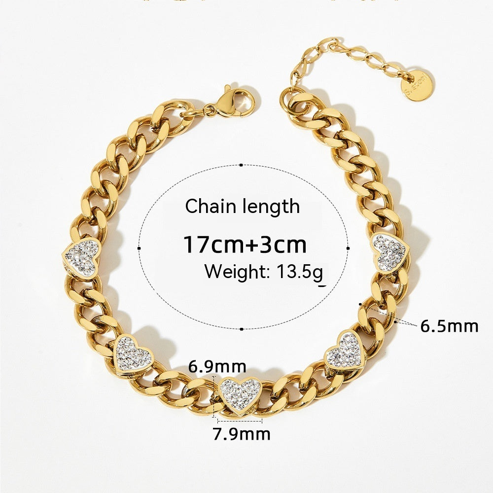 French  Heart-shaped Bracelet