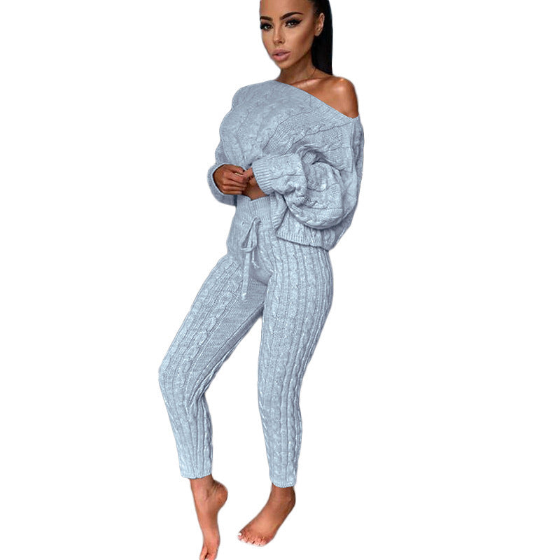 Knitted Tracksuit Two Piece