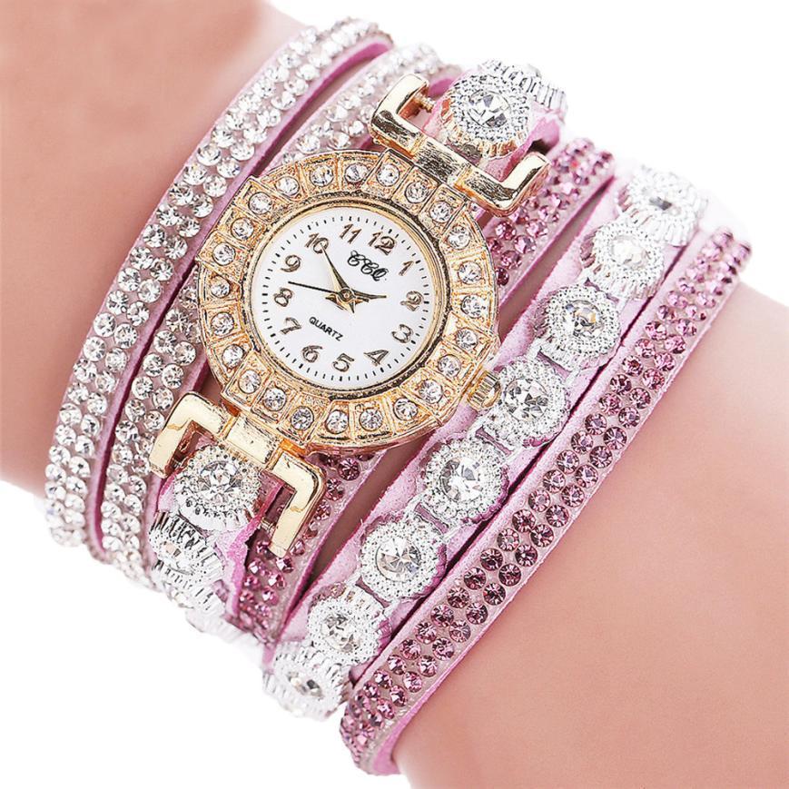 Rhinestone Watch Bracelet