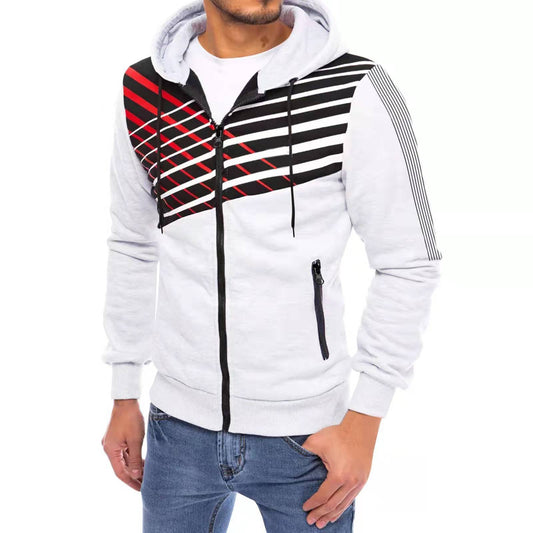 Men's Cardigan Hooded  Sweatshirt