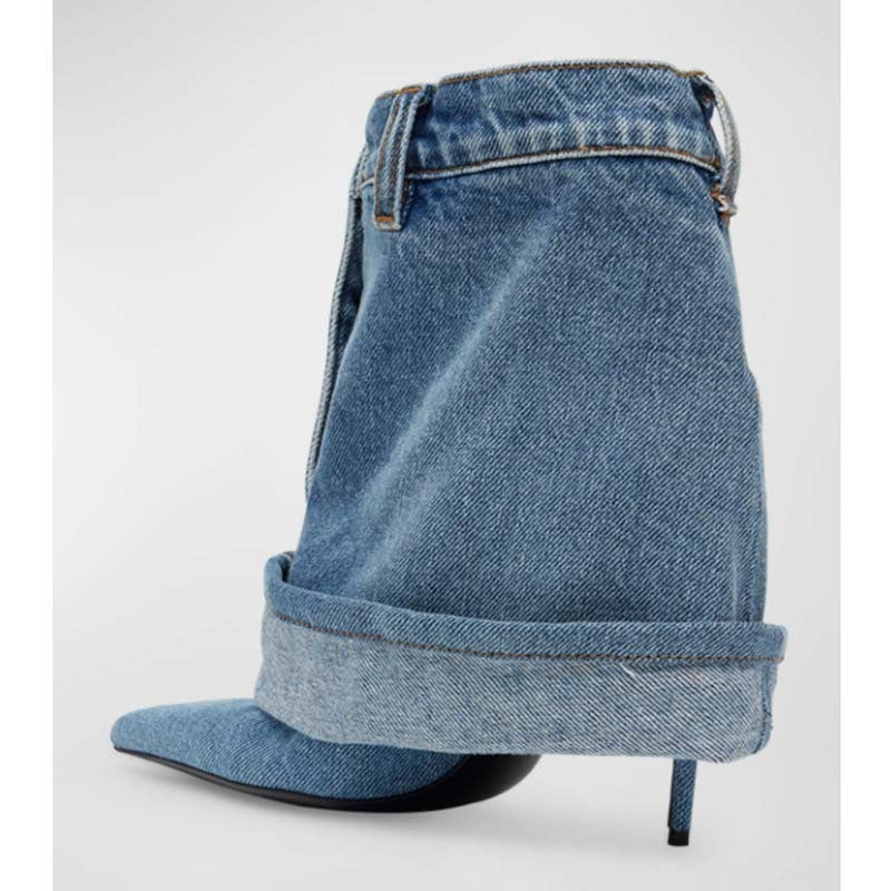 Denim Ankle Boots