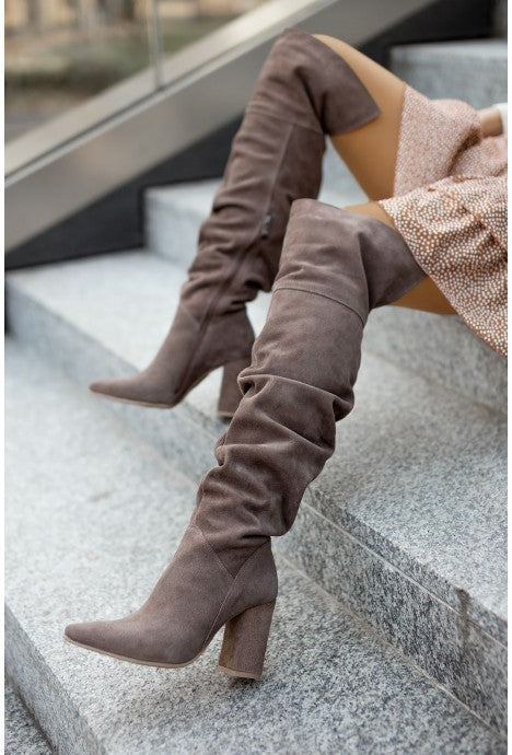 High Heel Suede Women's Over-the-knee Boots