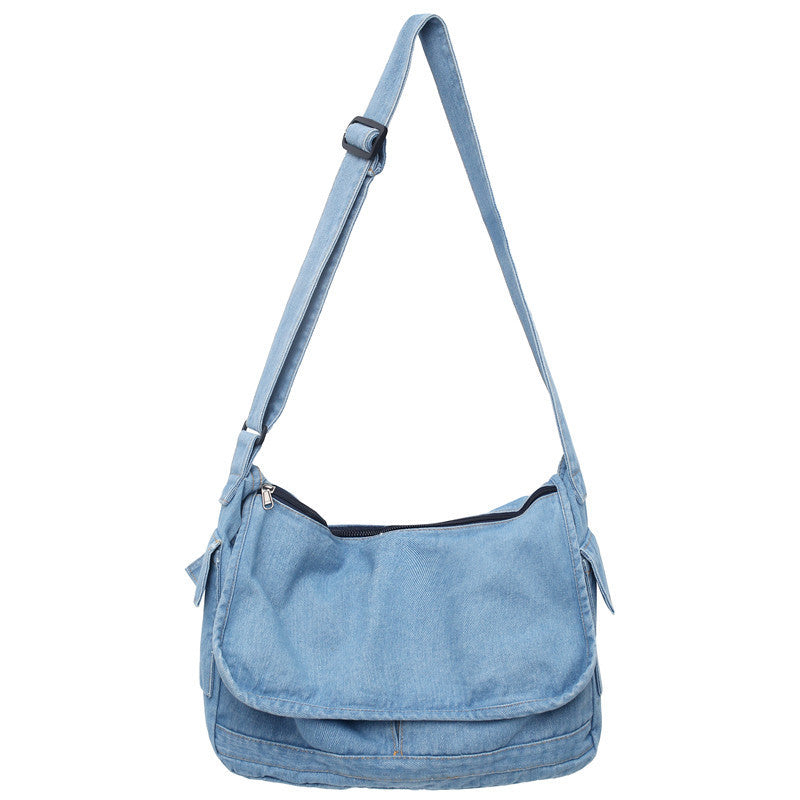 Washed Denim Retro Bag