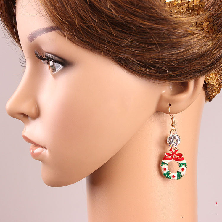 Christmas Wreath Earrings