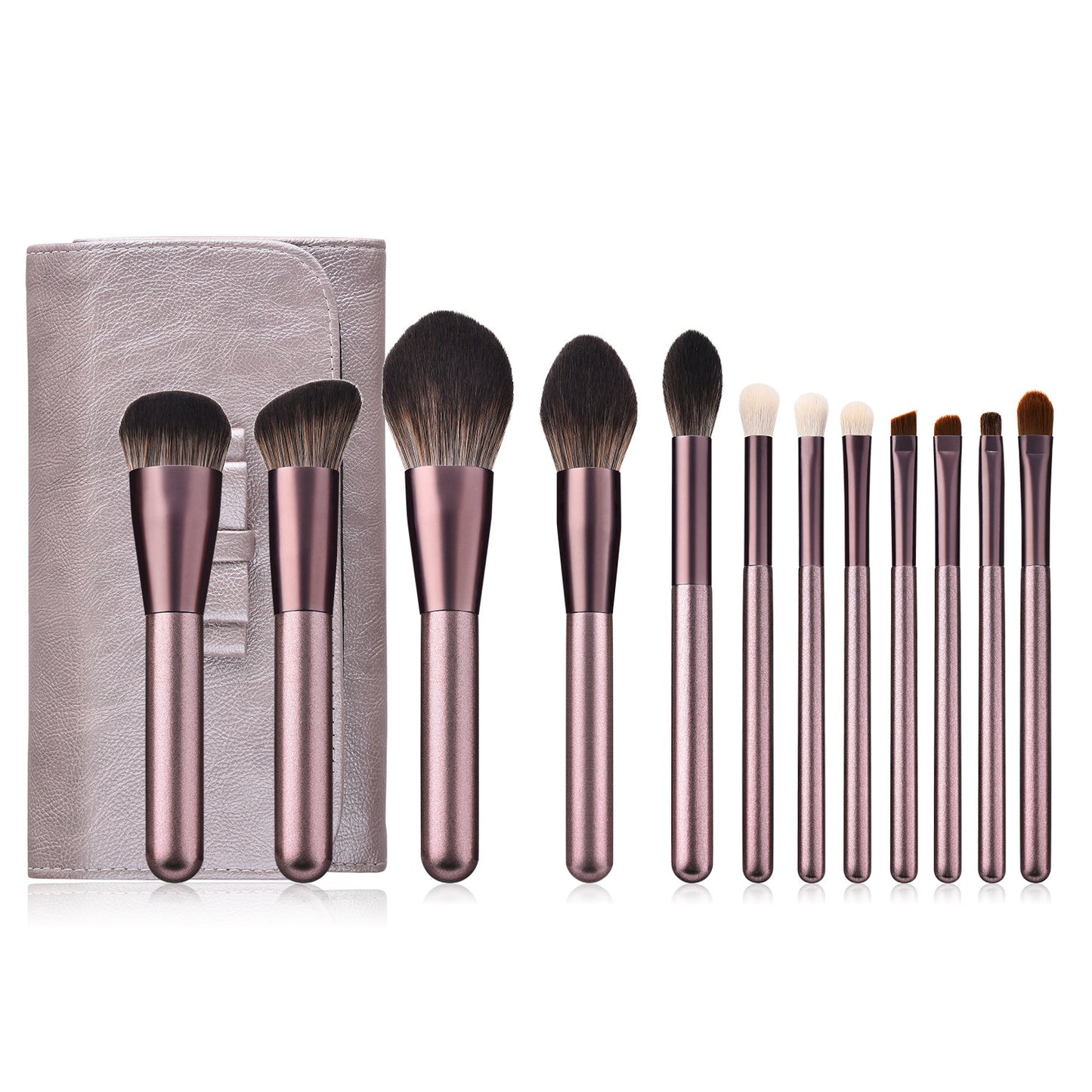 12 makeup brushes small grape beauty set