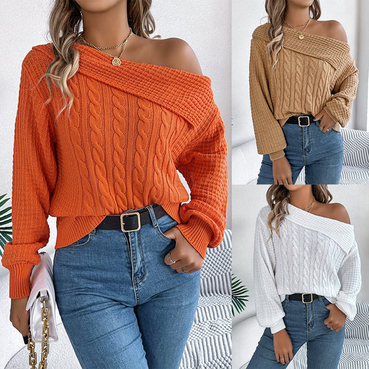 Off-the-shoulder Pullover