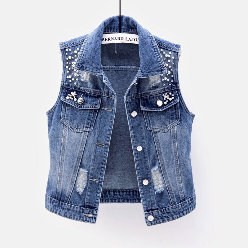 Denim Vest Sleeveless