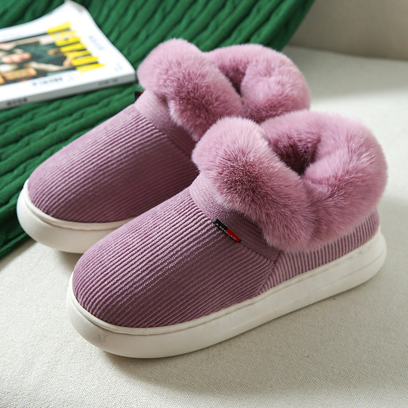 Plush Cotton Cozy Fluffy Slippers