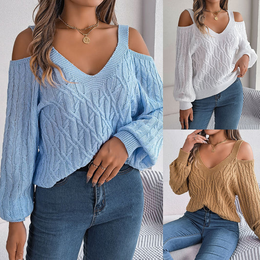 Off-the-shoulder Lantern Sleeve