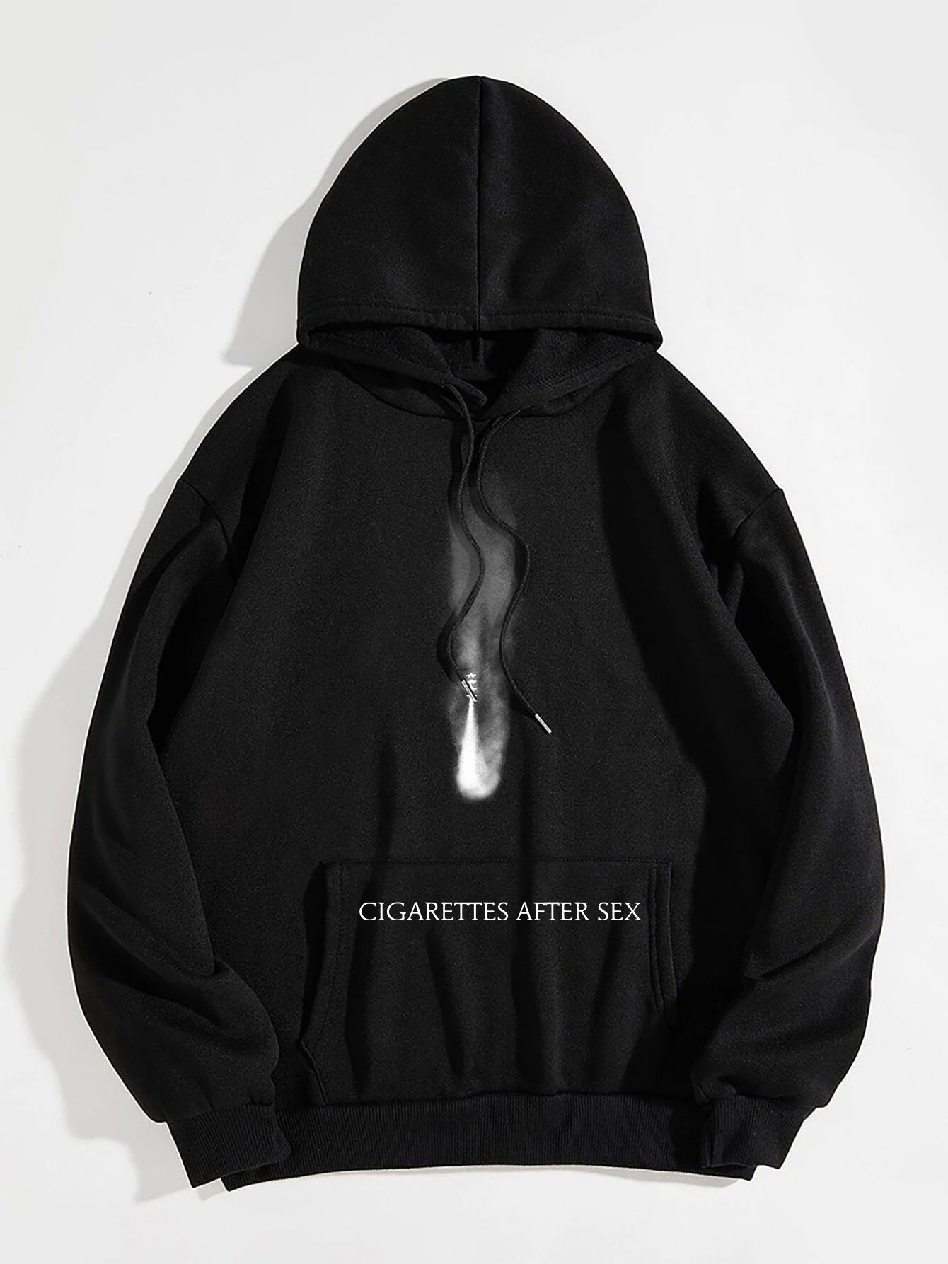 Fleece-lined Drawstring Hoodie