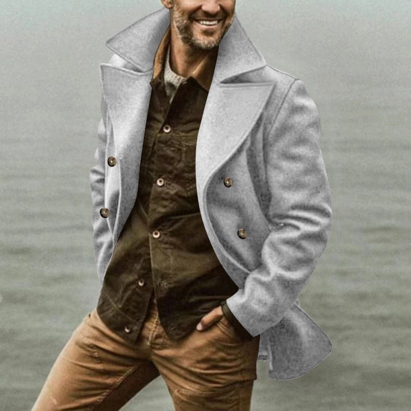 Double Breasted Casual Trench Coat