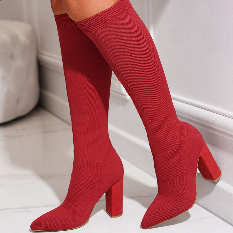 Thick High-heeled