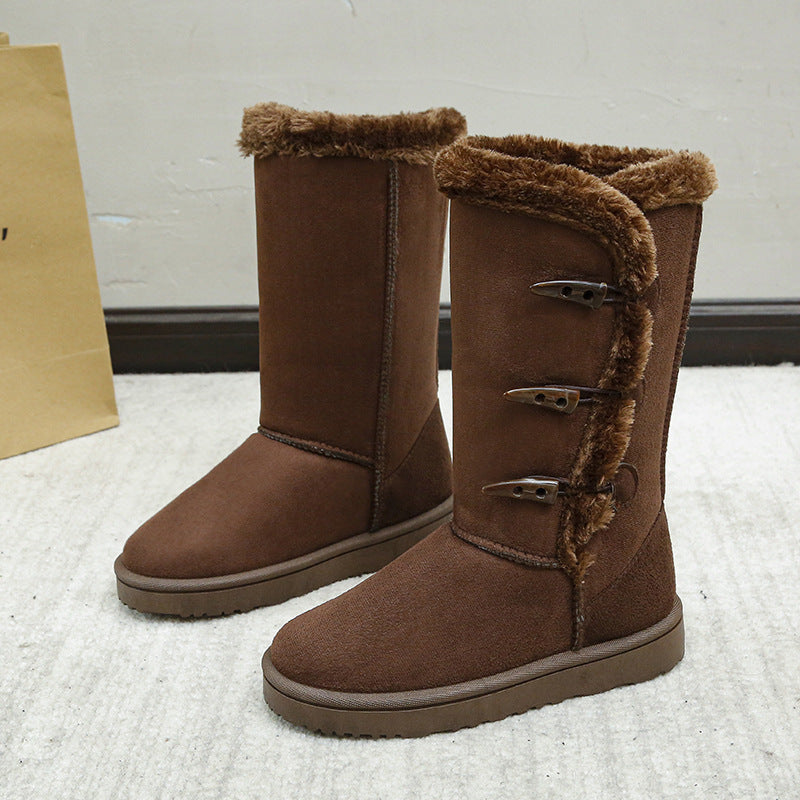 Thickened Mid-top Snow Boots
