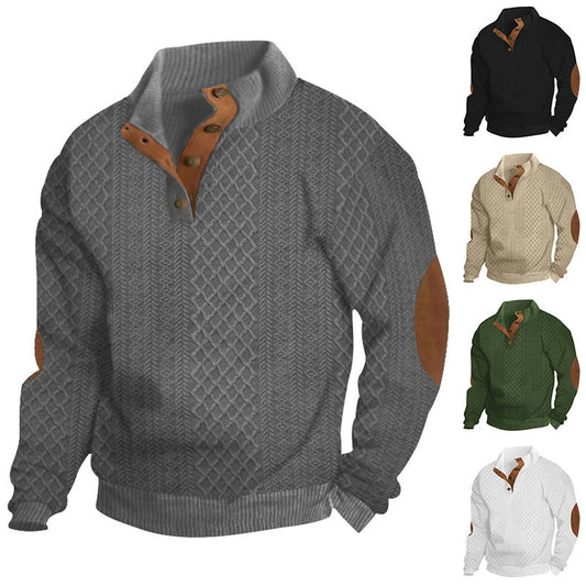 Jacquard Knitted Pullover Sweater