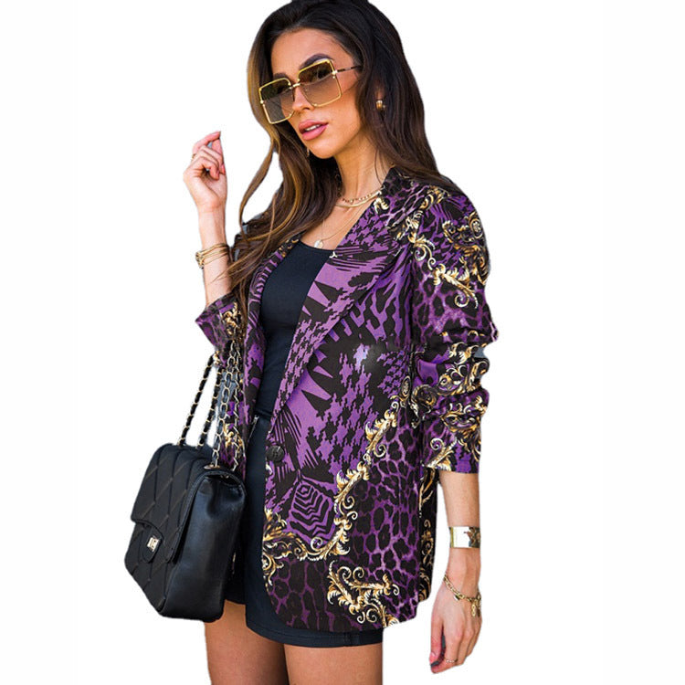 Printed Blazer